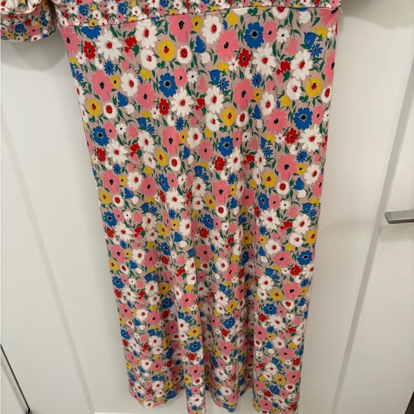 Boden Eva Pink Floral/Milkshake Jersey Midi Dress Size 4 Petite - Picture 8 of 12